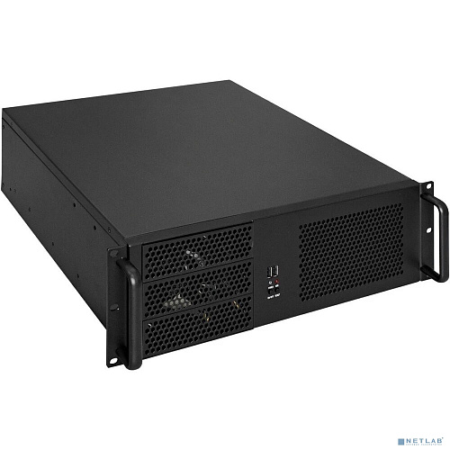 Exegate EX264270RUS Серверный корпус Exegate Pro 3U390-08 <RM 19", высота 3U, глубина 390, без БП, USB>