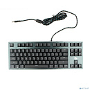 Клавиатура механическая Gembird KB-G540L {USB, черн, переключатели Outemu Blue, 87 клавиши, подсветка Rainbow 9 режимов, FN, кабель тканевый 1.8м}