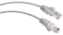 Cabeus PC-UTP-RJ45-Cat.5e-0.3m Патч-корд U/UTP, категория 5е, 2xRJ45/8p8c, неэкранированный, серый, PVC, 0.3м