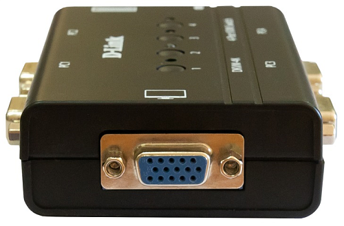 D-Link 4-port KVM Switch, VGA+PS/2 ports