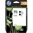 HP P2V31A Картридж HP 711 черный 2-Pack {DJ T120/T520, 80 мл, (CZ133A *2 шт.))
