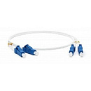 Hyperline FC-DA-9A1-LC/UR-LC/UR-H-300M-LSZH-WH Патч-корд волоконно-оптический (шнур) SM 9/125 (G.657), LC/UPC-LC/UPC, duplex, LSZH, 300 м, бронированн