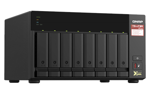 Система хранения данных QNAP SMB QC 2,2GhzCPU/8Gb(upto64Gb)/upto 8HDD, up to 24 with TL-D800C/SATA(3,5'' 2,5")/ 4xUSB3.2/2xExp.slot/2x2,5Gb/iSCSI/1xPS