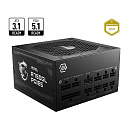 Блок питания ПК MSI MAG A750GL PCIE5 EU, 750W, Fully-Modular, 80 Plus Gold, Color Box, Pallet packing,7Y Warranty