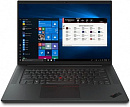 Ноутбук Lenovo ThinkPad P1 Gen 4 Core i7 11850H 32Gb SSD1Tb NVIDIA RTX A4000 8Gb 16" IPS WQUXGA (3840x2400) Windows 10 Professional black WiFi BT Cam