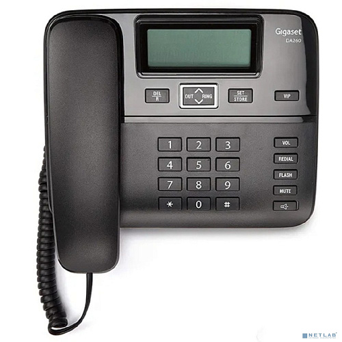 Телефон проводной Gigaset DA260 черный