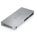 Коммутатор ZYXEL GS1008HP-EU0101F PoE+ GS1008HP, 8xGE PoE+, настольный, металлический, бесшумный, бюджет PoE 60 Вт