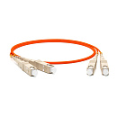 Hyperline FC-D2-62-SC/PR-SC/PR-H-10M-LSZH-OR Патч-корд волоконно-оптический (шнур) MM 62.5/125, SC-SC, 2.0 мм, duplex, LSZH, 10 м