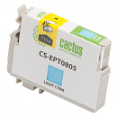Картридж струйный Cactus CS-EPT0805 T0805 светло-голубой (11.4мл) для Epson Stylus Photo P50/PX650/PX660/PX700/PX700W/PX710/PX710W/PX720/PX720WD/PX800