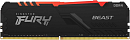 Kingston 16GB 2666MHz DDR4 CL16 DIMM 1Gx8 FURY Beast RGB