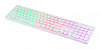 Клавиатура Оклик 420MRL белый USB slim Multimedia LED