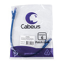 Cabeus PC-UTP-RJ45-Cat.6-0.3m-BL-LSZH Патч-корд U/UTP, категория 6, 2xRJ45/8p8c, неэкранированный, синий, LSZH, 0.3м