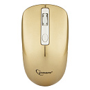 Gembird MUSW-400-G Gold USB { Мышь беспров., 3кн.+колесо-кнопка, 2.4ГГц, 1600 dpi, бесшумный клик}