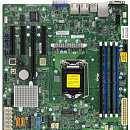 Supermicro MBD-X11SSM-F-B Серверная материнская плата, Single SKT, Intel C236 PCH chipset, 8 x SATA3, 2 x SATA DOM, 2 x GbE LAN, IPMI LAN,mATX Retail.