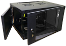 Шкаф Шкаф настенный Next, 15U 550x450, стеклянная дверь, черный