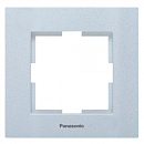 Рамка Panasonic Karre Plus WKTF08013AS-RU декоративная 1x металл серебристый (упак.:1шт)