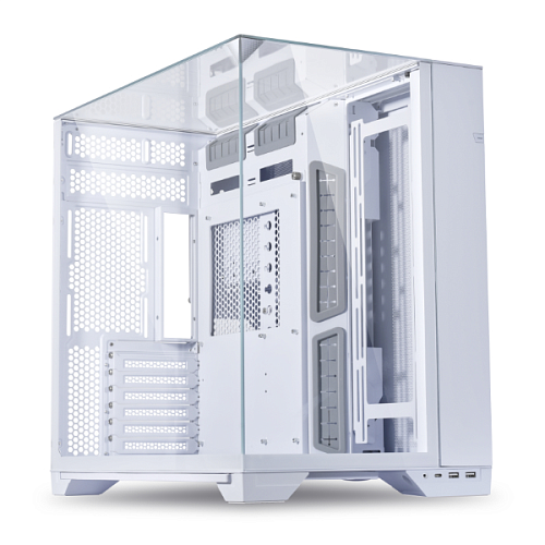 Корпус LIAN LI O11 Vision White, Midium Case: EATX(under 280mm)/ATX/MICRO-ATX/MINI-ITX, 2xUSB 3.0, 1xUSB Type-C, 1xAudio, Included Fans: none