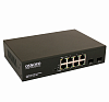 PoE Коммутатор OSNOVO SW-80802(150W) PoE коммутатор Gigabit Ethernet на 8 RJ45 + 2 SFP порта. Порты: 1 x GE (10/100/1000Base-T) с PoE (до 60W, A+B) +