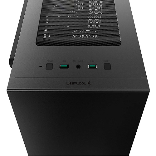 Корпус ПК без блока питания/ Deepcool Case MACUBE110 BK BR, 2xUSB3.0, no fan, mATX, Black