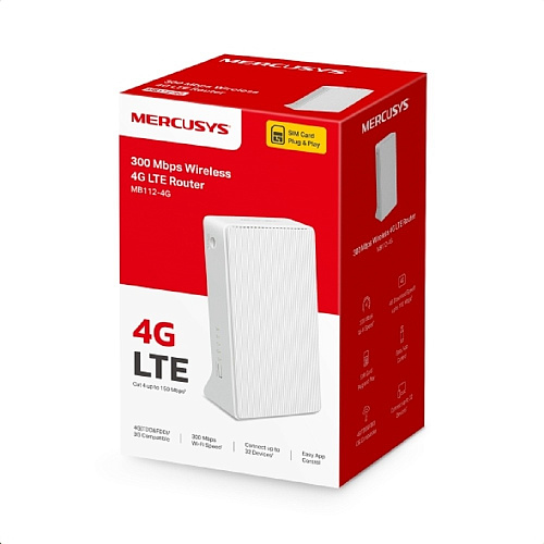 Mercusys MB112-4G Wi-Fi роутер N300 с поддержкой 4G LTE
