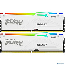 Память оперативная/ Kingston 64GB 6000MT/s DDR5 CL36 DIMM (Kit of 2) FURY Beast White RGB EXPO