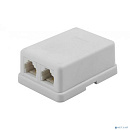 Filum FL-TA-SOCKET-2 Телефонная розетка настенная двухпортовая, 2 х RJ-11/6p4c.