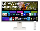 Монитор LG 31.5" 32SR85U-W Smart White/Silver, 16:9, IPS, 3840x2160, 5ms, 400cd, 60Hz, 2xHDMI, 2xUSB, 1xUSB-C, SPK, HAS