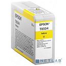 EPSON C13T850400 Картридж для SC-P800, жёлтый, 80 мл. (cons ink)