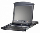КВМ переключатель ATEN 16P CAT-5 HIGH DENSITY DUAL RAIL LCD KVM