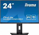 Монитор Iiyama 23.8" ProLite XUB2492HSC-B5 черный IPS LED 16:9 HDMI M/M матовая HAS Piv 250cd 178гр/178гр 1920x1080 75Hz DP FHD USB 5.6кг