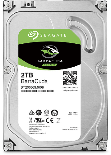Жесткий диск/ HDD Seagate SATA3 2Tb Barracuda 7200 256Mb 1 year warranty