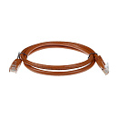 Патч-корд ACD-LPU6Z-10N Cat6 UTP 26AWG 4Pair, CU, LSZH, Коричневый, 1м