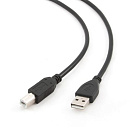 Filum Кабель USB 2.0 Pro, 1 м., черный, разъемы: USB A male-USB B male, пакет. [FL-CPro-U2-AM-BM-1M] (894165)