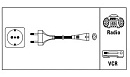 Кабель Hama 00044225 IEC C7 (2-pin) Евровилка 1.5м
