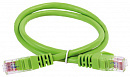 Патч-корд ITK PC02-C6AUL-1M UTP вилка RJ-45-вилка RJ-45 кат.6А 1м зеленый LSZH (уп.:1шт)