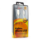 Cablexpert Кабель USB 2.0 CC-G-mUSB01W-1.8M AM/microB, серия Gold, длина 1.8м, белый, блистер