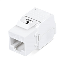 Вставка модуль Сabeus KJ-RJ45-Cat.5e-180-Toolless Вставка Keystone Jack RJ-45(8P8C), 180 градусов, категория 5e, без инструмента Toolless, белая