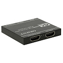 ORIENT HSP0102AMH-2.0, HDMI разветвитель 1->2 с аудиовыходом 7.1CH Atmos, UHD 4K/60Гц (3840x2160) YUV 4:4:4, HDR, HDMI 2.0b, 18 Гбит/с, HDCP2.2, перек