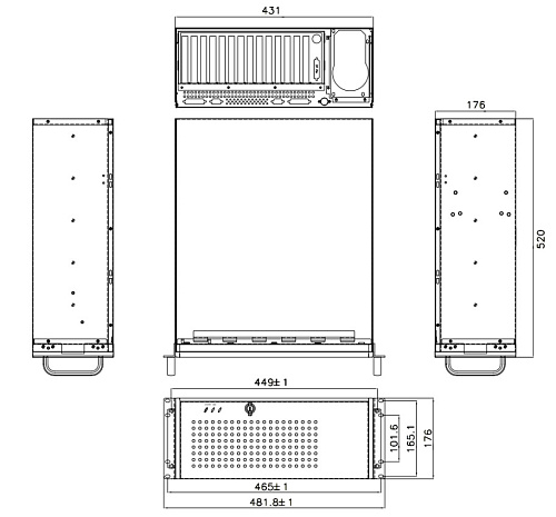 RACK-3000GBPX/300W