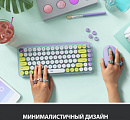 Клавиатура Logitech POP Keys механическая зеленый/сиреневый USB беспроводная BT/Radio