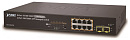Коммутатор Planet коммутатор/ IPv4/IPv6, 8-Port Managed 802.3at POE+ Gigabit Ethernet Switch + 2-Port 100/1000X SFP (120W)