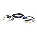 Кабель 1.8M USB DVI-I/VGA KVM/ATEN/ 1.8M USB DVI-I/VGA KVM Cable