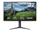 Монитор LG 31.5" 32GS85Q-B Gray/Violet, 16:9, IPS, 2560x1440, 1ms, 350cd, 180Hz, 2xHDMI, DP, 2xUSB, HAS