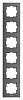 Рамка Panasonic Karre Plus WKTF08162DG-RU 6x вертикальный монтаж пластик дымчатый (упак.:1шт)