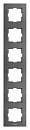 Рамка Panasonic Karre Plus WKTF08162DG-RU 6x вертикальный монтаж пластик дымчатый (упак.:1шт)