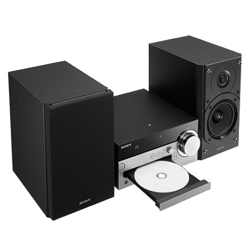 Микросистема Sony CMT-SX7 черный/серебристый 100Вт/CD/FM/USB/BT