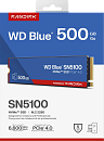 Твердотельный накопитель Western Digital Green SN5100 SSD M2.2280 PCIe 4.0 500Gb, 6600MBs/5600MBs, TBW 300, WDS500G5B0E, 1 year