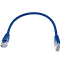 Filum FL-U6-0.25M-BL Кабель патч-корд, U/UTP 6 cat. 0.25м, 26AWG(7x0.16 мм), омедненный алюминий (CCA), PVC, синий