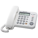 Panasonic KX-TS2358RUW (белый) {АОН,Caller ID,ЖКД,блокировка набора,выключение микрофона,кнопка "пауза"}