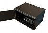 Шкаф коммутационный WRline (WR-TW-0966-SR-RAL9004) настенный 9U 600x600мм пер.дв.металл 2 бок.пан. 60кг черный 500мм 500мм IP20 сталь